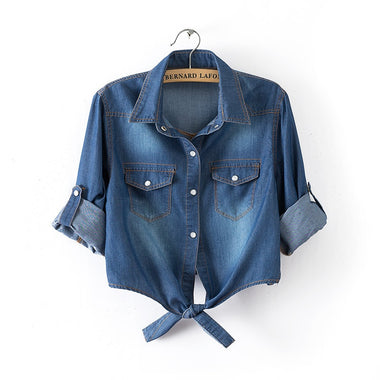The Karl Classic Denim Canvas Collar Shirt