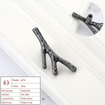 Vintage Tree Branch Furniture Handle Zinc Alloy Kitchen Cabinet Drawer Knob Wardrobe Cupboard Closet Door Pull Hardware Gold