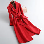Winter Wool Coat Women Jacket Veste Femme Trench Ladies Woolen Long Coats Casual Blends Outerwear Woman Clothes Casaco Feminino