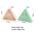 3D Pharaoh Pyramid Candle Silicone Mold Handmade Scented Plaster Supplies Resin Soap Candle Mould Pattern for Candles Home Decor