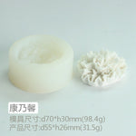 3D DIY Rose Peony Flowers Mould Cold Dishes Cake Flipping Candles Scented Candles Handmade Valentine's Day Soap Silicone Mold