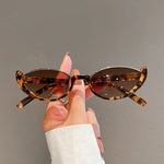 KAMMPT New in Small Cat Eye Sunglasses Women Trendy Vintage Composite Shades Eyewear Fashion Luxury Brand Designer Sun Glasses