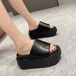 Summer Bling Platform Slippers Woman Outdoor 8CM Beach Slides Shoes Women Wedges Non-slip Sandals Flip Flops Zapatos De Mujer