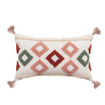 Decoration Throw Cushion Cover Pink Pillow Cover Rainbow 30x50cm/45x45cm Tufted Diamond Bohemian Macrame Pillowcase