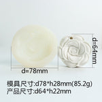 3D DIY Rose Peony Flowers Mould Cold Dishes Cake Flipping Candles Scented Candles Handmade Valentine's Day Soap Silicone Mold