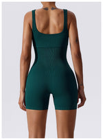 SculptFit Ribbed Seamless Yoga Bodysuit