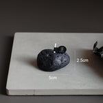 Mini Stone Shape Scented Candles Black Geometry Fragance Candle Gift Nordic Style Home Decor