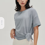 NCLAGEN Women Short Sleeve Sports T-shirt Mesh Breathable Quick Drying Summer Loose Leisure Fitness Top GYM Running Yoga Blouse