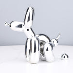 Animals Figurine Resin Cute Squat Poop Balloon Dog Shape Statue Art Sculpture Figurine Craftwork Tabletop Home Decor Accessories