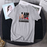 Black Japanese Trend Lovers T-shirt Female Cartoon Short Sleeve Oversize Two Round Neck Shirt