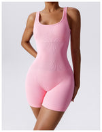 SculptFit Ribbed Seamless Yoga Bodysuit