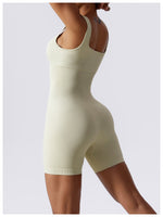 SculptFit Ribbed Seamless Yoga Bodysuit