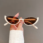 KAMMPT New in Small Cat Eye Sunglasses Women Trendy Vintage Composite Shades Eyewear Fashion Luxury Brand Designer Sun Glasses