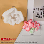 3D DIY Rose Peony Flowers Mould Cold Dishes Cake Flipping Candles Scented Candles Handmade Valentine's Day Soap Silicone Mold