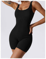 SculptFit Ribbed Seamless Yoga Bodysuit