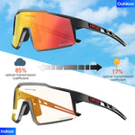 KAPVOE Red Photochromic Cycling Glasses Men MTB Cycling Sunglasses Women Road Bicycle Glasses UV400 Outdoor Bicycle Sunglasses