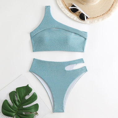 Sexy Bikini Cutout Swimwear Women Swimsuit High Waisted Bikinis Set Push Up Bathing Suit Female Beachwear Brazilian Biquinis