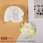 3D DIY Rose Peony Flowers Mould Cold Dishes Cake Flipping Candles Scented Candles Handmade Valentine's Day Soap Silicone Mold