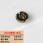 1PCS European Ivory Rose style Cabinet Handles and Knobs Modern Simple Wardrobe Drawer Door Pulls Furniture Hardware