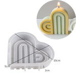 U-Shaped Arch Scented Candle Silicone Modls DIY Aromath Wax Mould Rainbow Bridge Candles Making Supplies Home Decor Handcraft
