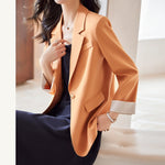 #5243 Spring Women Blazers And Jackets Elegant Outerwear Office Blazer Female Single Button Korean Style Blazer Coat Regular Fit