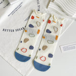 Summer Women Socks Hollow Out Thin Mesh Breathable Long Socks Harajuku Streetwear Japanese Fashion Cute Cartoon Kawaii Socks Sox