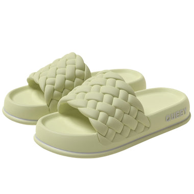 Summer Women Thick Slippers Sole Beach Slides Bathroom Anti-Slip Soft Sandals Fashion Ladies Cloud Shoes
