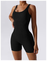 SculptFit Ribbed Seamless Yoga Bodysuit
