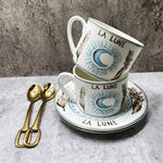 New Arrival Top Grade Bone Porcelain Coffee Cups Vintage Ceramic Cups On-glazed Advanced Tea Cups And Saucers Sets Luxury Gifts