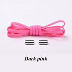 Semicircle No Tie Shoelaces Elastic Shoe laces Sneakers shoelace Metal Lock Lazy Laces for Kids and Adult One size fits all shoe