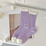New 2023 Summer Women Socks Hollow Out Mesh Thin Breathable Cotton Long Socks Casual Fashion Solid Color School Girls Crew Socks