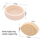 3D Pharaoh Pyramid Candle Silicone Mold Handmade Scented Plaster Supplies Resin Soap Candle Mould Pattern for Candles Home Decor