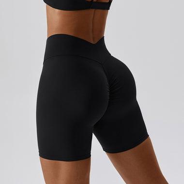 NCLAGEN Yoga Shorts Women's High Waist Hip Lift Fitness Running Tight Sports Shorts Leggings Gym Breathable  Squat Proof