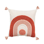 Decoration Throw Cushion Cover Pink Pillow Cover Rainbow 30x50cm/45x45cm Tufted Diamond Bohemian Macrame Pillowcase