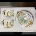 New Arrival Top Grade Bone Porcelain Coffee Cups Vintage Ceramic Cups On-glazed Advanced Tea Cups And Saucers Sets Luxury Gifts