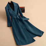 Winter Wool Coat Women Jacket Veste Femme Trench Ladies Woolen Long Coats Casual Blends Outerwear Woman Clothes Casaco Feminino