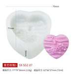 3D DIY Rose Peony Flowers Mould Cold Dishes Cake Flipping Candles Scented Candles Handmade Valentine's Day Soap Silicone Mold