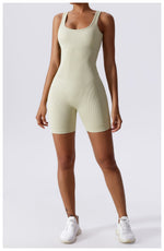 SculptFit Ribbed Seamless Yoga Bodysuit