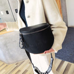 Women's Fashion Small Messenger Bags Lady Shouder Bag Bucket Bags Crossbody Tote Bag Females Handbag Semicircle Saddle