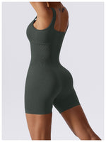 SculptFit Ribbed Seamless Yoga Bodysuit