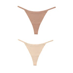 DM Ice Silk Women Panties Underwear Fitness Sports Seamless Cotton Female Lingerie Sexy T-back G-string Thong Woman Underwear