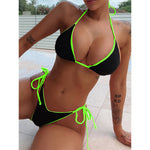 Sexy Leopard Micro Bikini 2023 Women Swimsuit Female Swimwear Thong Bikinis Set Brazilian Halter Beach Wear Lace Up Bathing Suit