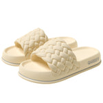 Summer Women Thick Slippers Sole Beach Slides Bathroom Anti-Slip Soft Sandals Fashion Ladies Cloud Shoes