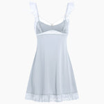 Sexy Silky Nightgowns Lingerie Pajamas Women's Sleepwear Sling Nightdress Lace Seduction Pure Desire Hot Hollow Out Night Gown