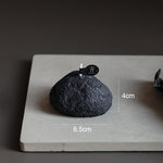 Mini Stone Shape Scented Candles Black Geometry Fragance Candle Gift Nordic Style Home Decor