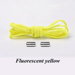 Semicircle No Tie Shoelaces Elastic Shoe laces Sneakers shoelace Metal Lock Lazy Laces for Kids and Adult One size fits all shoe