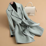 Winter Wool Coat Women Jacket Veste Femme Trench Ladies Woolen Long Coats Casual Blends Outerwear Woman Clothes Casaco Feminino