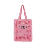 MABULA Luxury Design Women Plaited Raffia Straw Bag Large Capacity Casual Tote Handbag Hollow Summer Beach Vacation Shoulder Bag