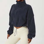 ChillCouture Fleece-Lined Crop Jacket