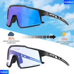 KAPVOE Red Photochromic Cycling Glasses Men MTB Cycling Sunglasses Women Road Bicycle Glasses UV400 Outdoor Bicycle Sunglasses
